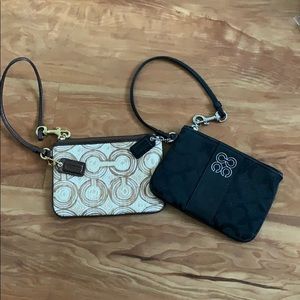 COACH mini wristlets bags